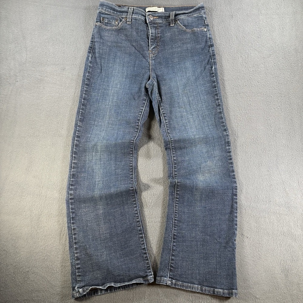 Levis 512 Perfectly Slimming Bootcut Jeans Women's 10 S *29x29 Dark Wash Stretch